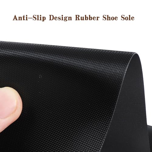 EACOZY Shoe Rubber Sole Sheet, 1.2MM Thick Shoe Sole Repair Rubber, Non-Slip Soling Sheet for Bottom of Shoe, Black - Image 2