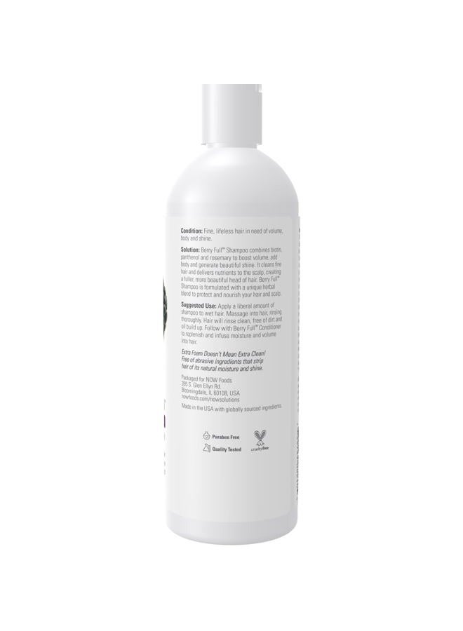 now Solutions, Berry Full™, Volume Boost Shampoo for Fine Hair with Biotin, pH Balanced, 16-Ounce - Image 2