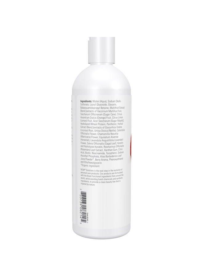now Solutions, Berry Full™, Volume Boost Shampoo for Fine Hair with Biotin, pH Balanced, 16-Ounce - Image 3