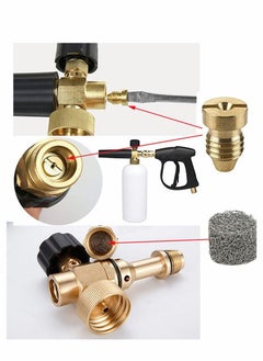 Excefore Foam Cannon Orifice Nozzle Tips and Maker, Universal 1.1 mm Thread Mesh Filter for Pressure Washer Parts, 3000 PSI (3Pcs )  - Image 5