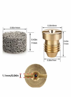 Excefore Foam Cannon Orifice Nozzle Tips and Maker, Universal 1.1 mm Thread Mesh Filter for Pressure Washer Parts, 3000 PSI (3Pcs )  - Image 2