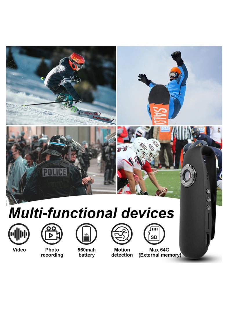 Excefore Mini Boby Camera,1080P HD Motion Detection,Portable Body Camera with Video Recording, Wearable for Daily Recording, Law Enforcement and Security Personnel, Sports Recording  - Image 2
