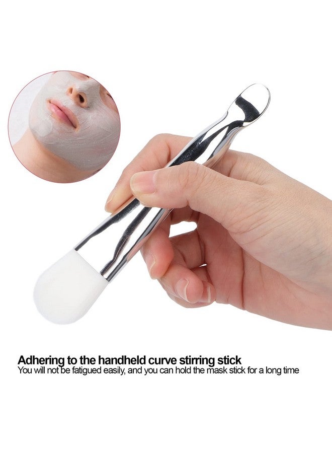 ZJchao Face Mask Brush 5Pcs Facial Mask Brush Applicator Brush Makeup Brush Beauty Tools Doubleended Facial Mud Mask Applicator For Sleeping Mask Mud Mask Eye Masks Application And Diy Needs - Image 3