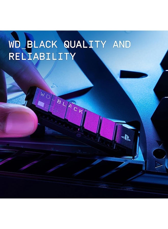 1TB SN850P NVMe M.2 SSD Officially Licensed Storage Expansion for PS5 Consoles, up to 7,300MB/s, with heatsink - WDBBYV0010BNC-WRSN 1 TB - Image 2