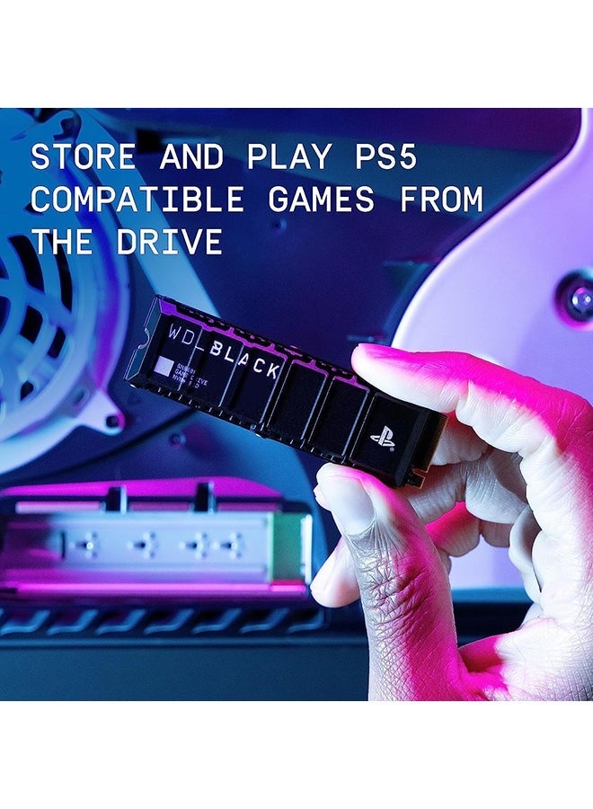 1TB SN850P NVMe M.2 SSD Officially Licensed Storage Expansion for PS5 Consoles, up to 7,300MB/s, with heatsink - WDBBYV0010BNC-WRSN 1 TB - Image 5