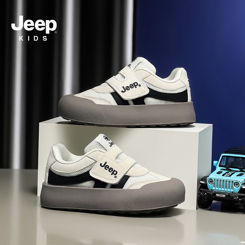 Jeep Children'S Shoes 2025 Spring And Breathable Mesh Women'S Shoes Velcro Men'S Shoes All-Match Trendy Brand Children'S Shoes - Image 1