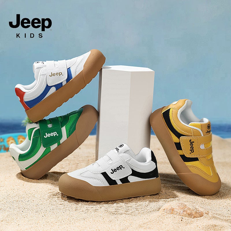 Jeep Children'S Shoes 2025 Spring And Breathable Mesh Women'S Shoes Velcro Men'S Shoes All-Match Trendy Brand Children'S Shoes - Image 2