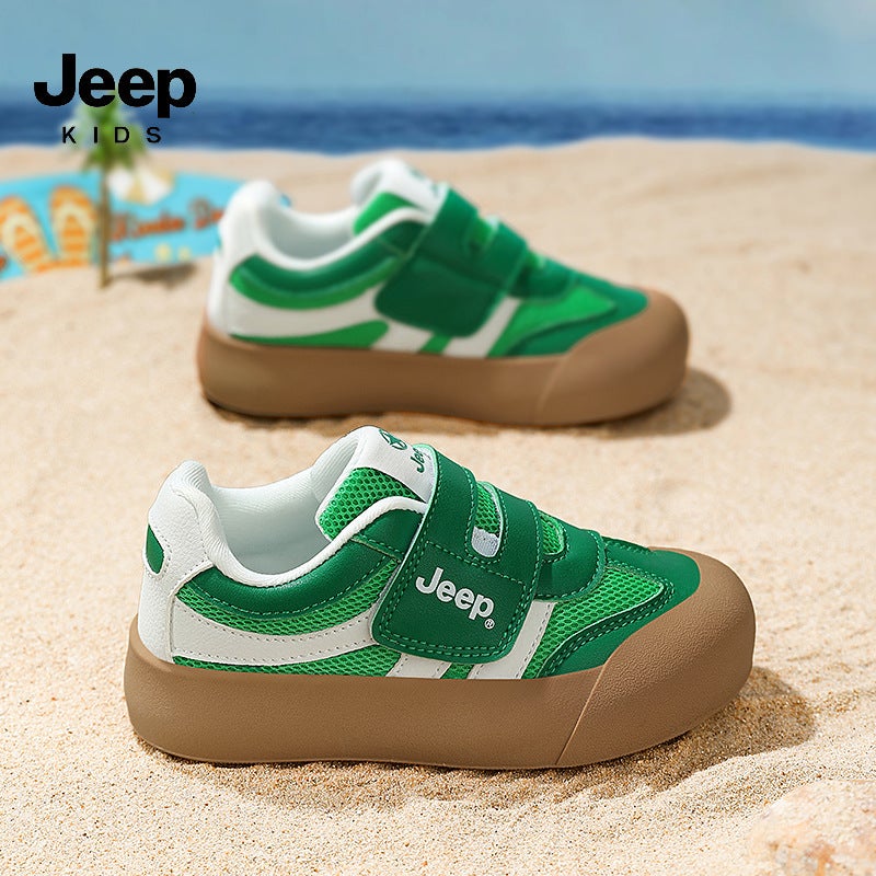 Jeep Children'S Shoes 2025 Spring And Breathable Mesh Women'S Shoes Velcro Men'S Shoes All-Match Trendy Brand Children'S Shoes - Image 3