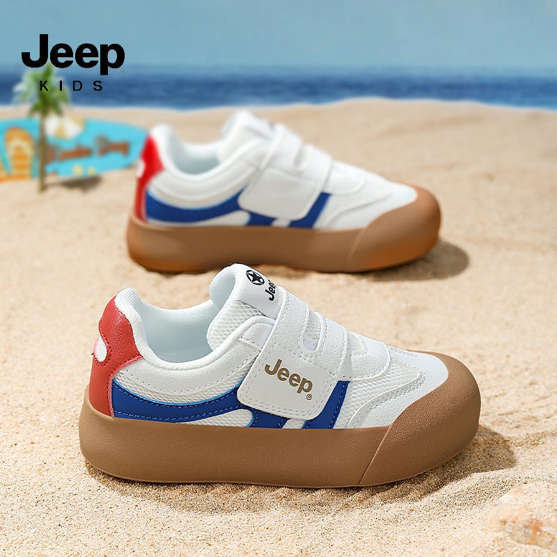 Jeep Children'S Shoes 2025 Spring And Breathable Mesh Women'S Shoes Velcro Men'S Shoes All-Match Trendy Brand Children'S Shoes - Image 5