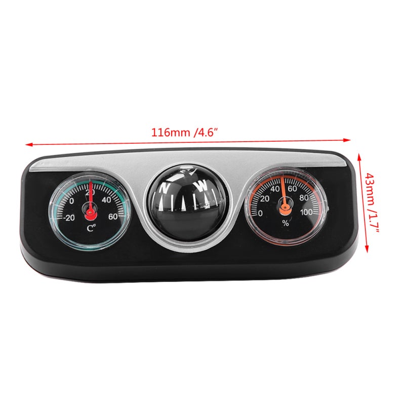 Car Dash Mount: 3 In 1 Compact Size With Accurate Readout - Adjustable Viewing Angle Navigation Compass For Car Dashboard Travel Companion - Image 4