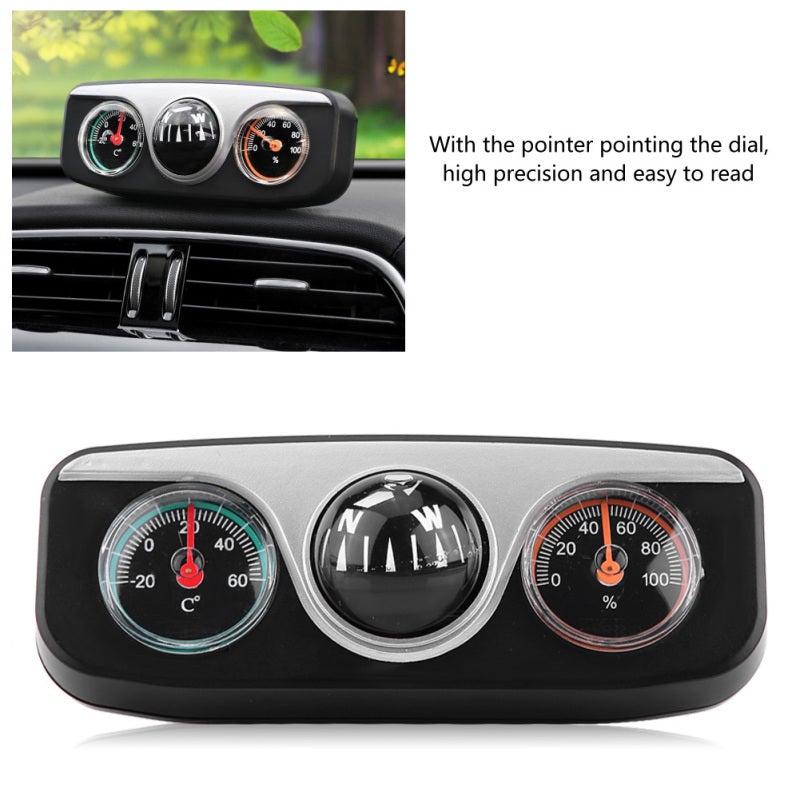 Car Dash Mount: 3 In 1 Compact Size With Accurate Readout - Adjustable Viewing Angle Navigation Compass For Car Dashboard Travel Companion - Image 2