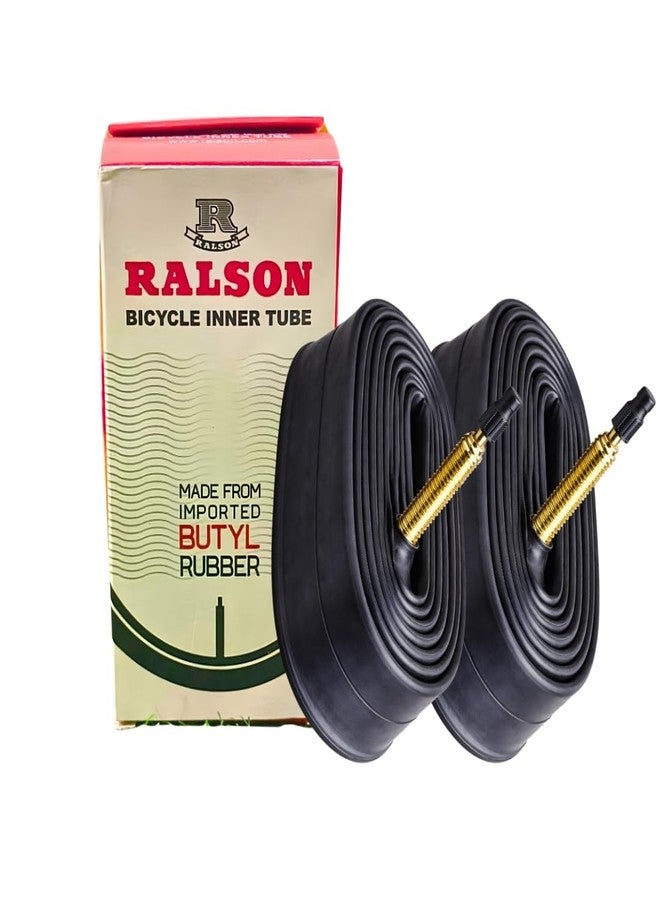 FCCRACING Bicycle Ralson 700×23C Inner Tube Set | Pack of 2 Durable Cycle Tubes | Tube for Bicycle (Pack of 2) - Image 1