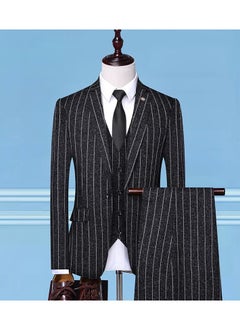 KUYING New Slim Fit Suit Three Piece Set  - Image 1