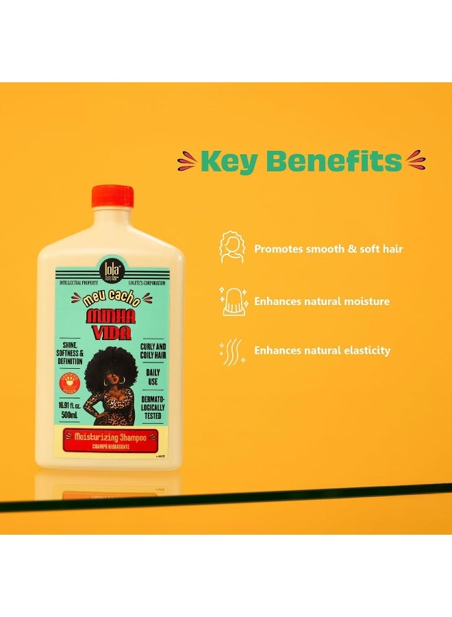 Lola from Rio شامبو مرطب للشعر المجعد بزيت جوز الهند وزيت الجوجوبا - ينظف بلطف دون إزالة الزيوت الطبيعية، يرطب ويعزز نمط التجعيد (250 مل) - Image 3