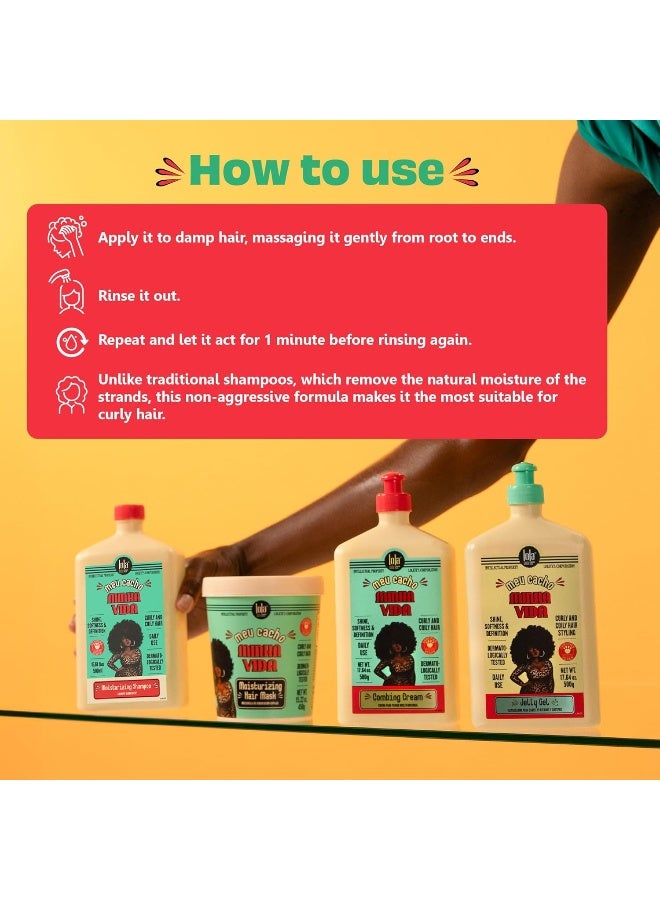 Lola from Rio شامبو مرطب للشعر المجعد بزيت جوز الهند وزيت الجوجوبا - ينظف بلطف دون إزالة الزيوت الطبيعية، يرطب ويعزز نمط التجعيد (250 مل) - Image 5