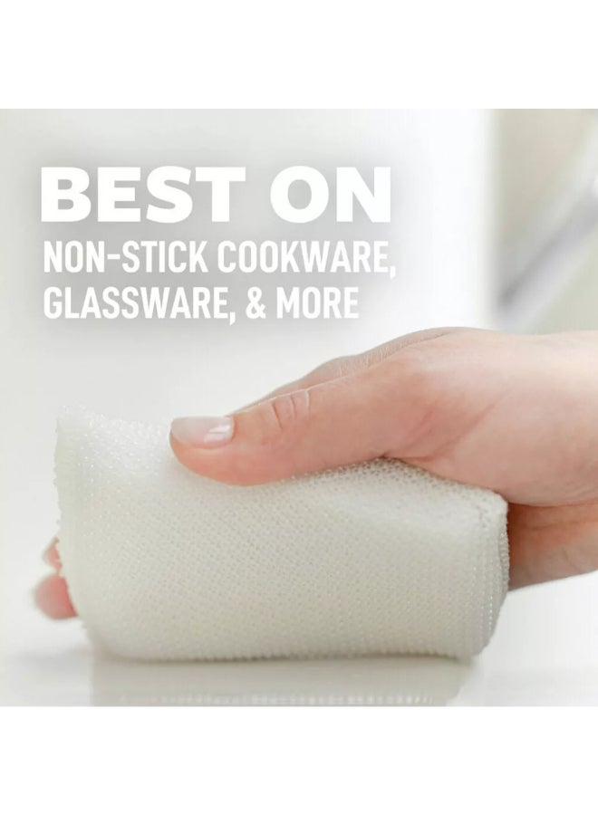 Scotch Brite Greener Clean Non-Scratch All Purpose Scrubber White 0.7 x 4.1 x 2.6 Inch 7526882 - Image 5