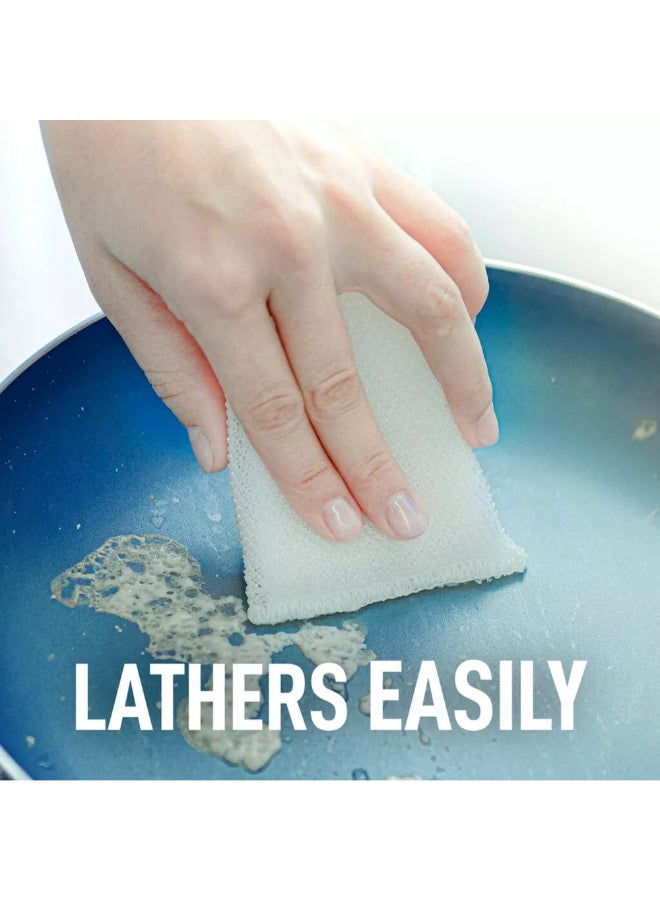 Scotch Brite Greener Clean Non-Scratch All Purpose Scrubber White 0.7 x 4.1 x 2.6 Inch 7526882 - Image 3