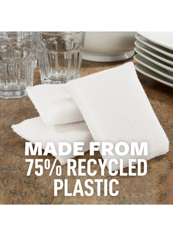 Scotch Brite Greener Clean Non-Scratch All Purpose Scrubber White 0.7 x 4.1 x 2.6 Inch 7526882 - Image 2