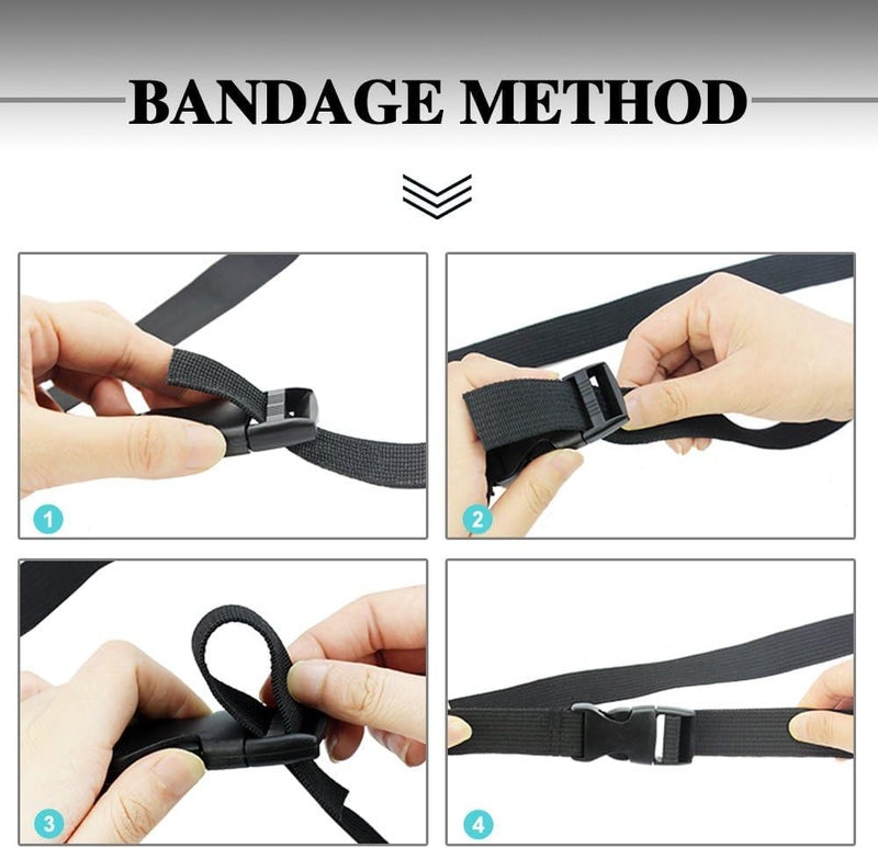 Diy Crafts 13463 2 Plastic Quick Release Buckles Flat Shape Buckles and Triglide Slides With Yards 2 Wide Polypro Webbing for Strap Making Multicolor