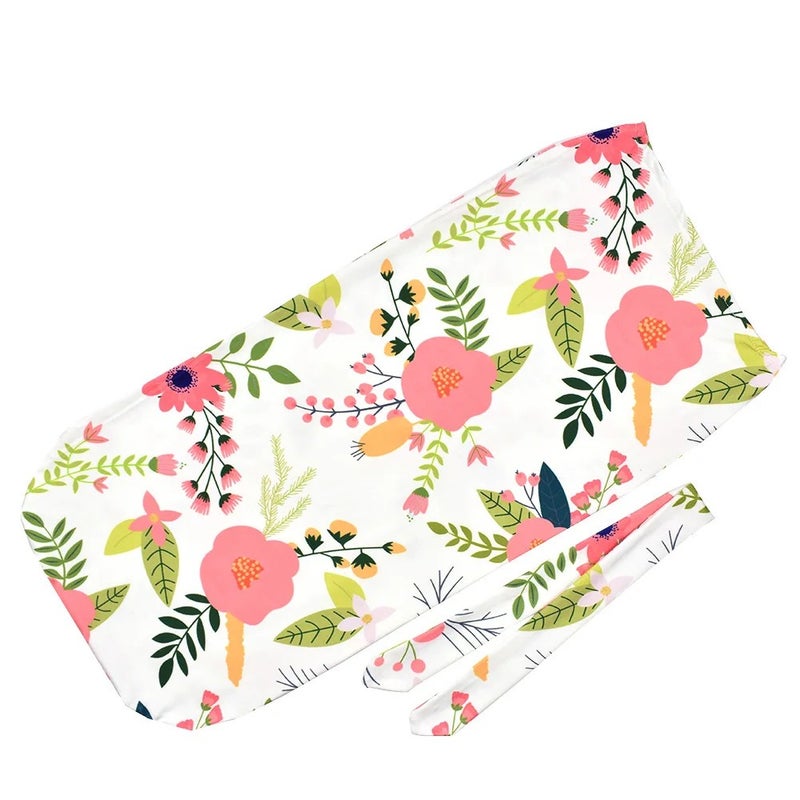 Bluejw Newborn Swaddle Sleeping Bag with Headband Set - Organic Cotton Baby Wrap Swaddlers Cocoon - Image 1