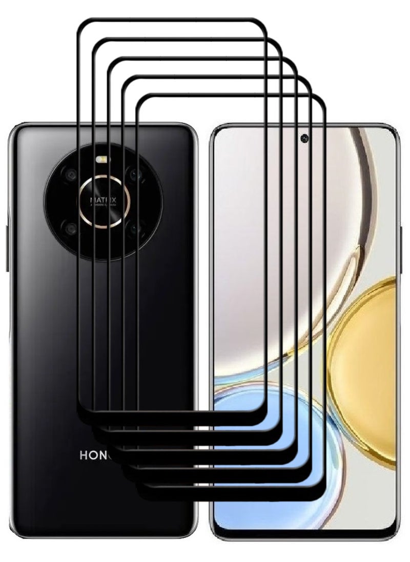 ACLIX 5 Pieces Antistatic ESD Dustproof Premium Quality High Definition Tempered Glass Screen Protector Designed For Honor X9 - Image 1