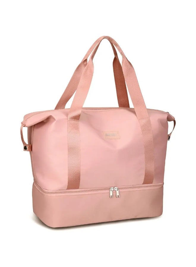 شنطة سفر دفل جريندفات مقاومة للماء، كبيرة - زهري - Image 2