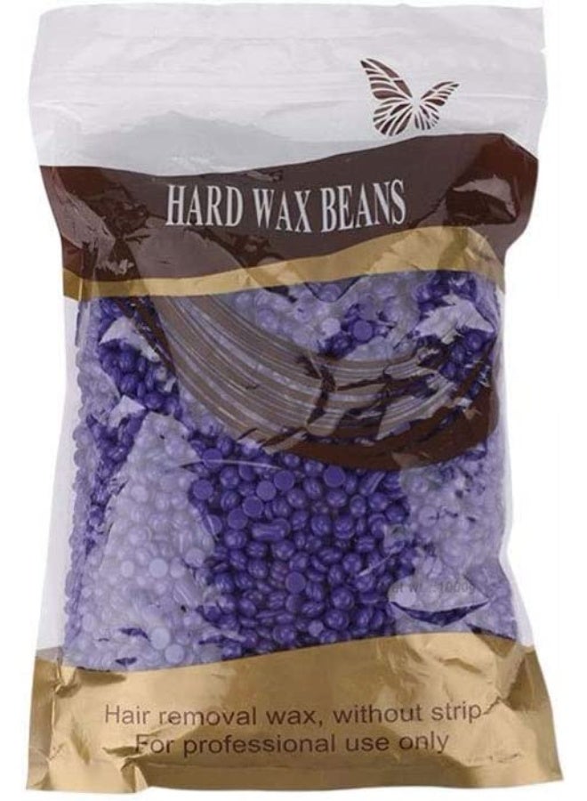 WAX BEANS Hard Wax Beans for Hair Removal, Purple, 500g. - Image 1