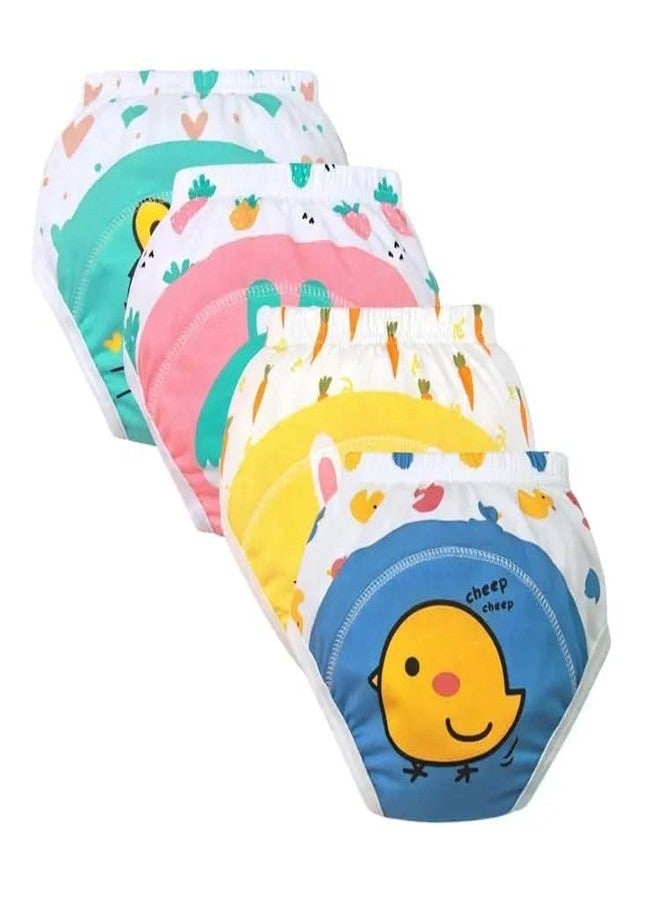 ASJAR Eco-Friendly Baby Cloth Diaper | Washable Reusable Baby Diapers | Soft, Absorbent & Leak-Proof | Random Fun Designs | Size-M | 1 to 2 Year | Pack Of 2 | Multicolor - Image 5