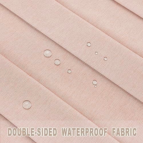 Vatge Doorway Curtains Accordion Pink Curtains for Girls' Room Door, Closet Doors Curtain, 80 Inch Long Privacy Curtains for Room Divider and Open Closet, 1 Panel with Tieback, W39 x L78, Pink - Image 4