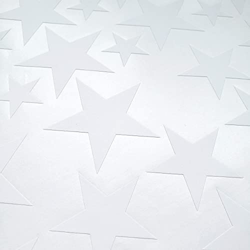 The Boho Design Stars Wall Decals Peel and Stick for Kids, Baby Bedroom Nursery and Living Room, Tribal TeePees Vinyl Wall Stickers Decor (White) - Image 5