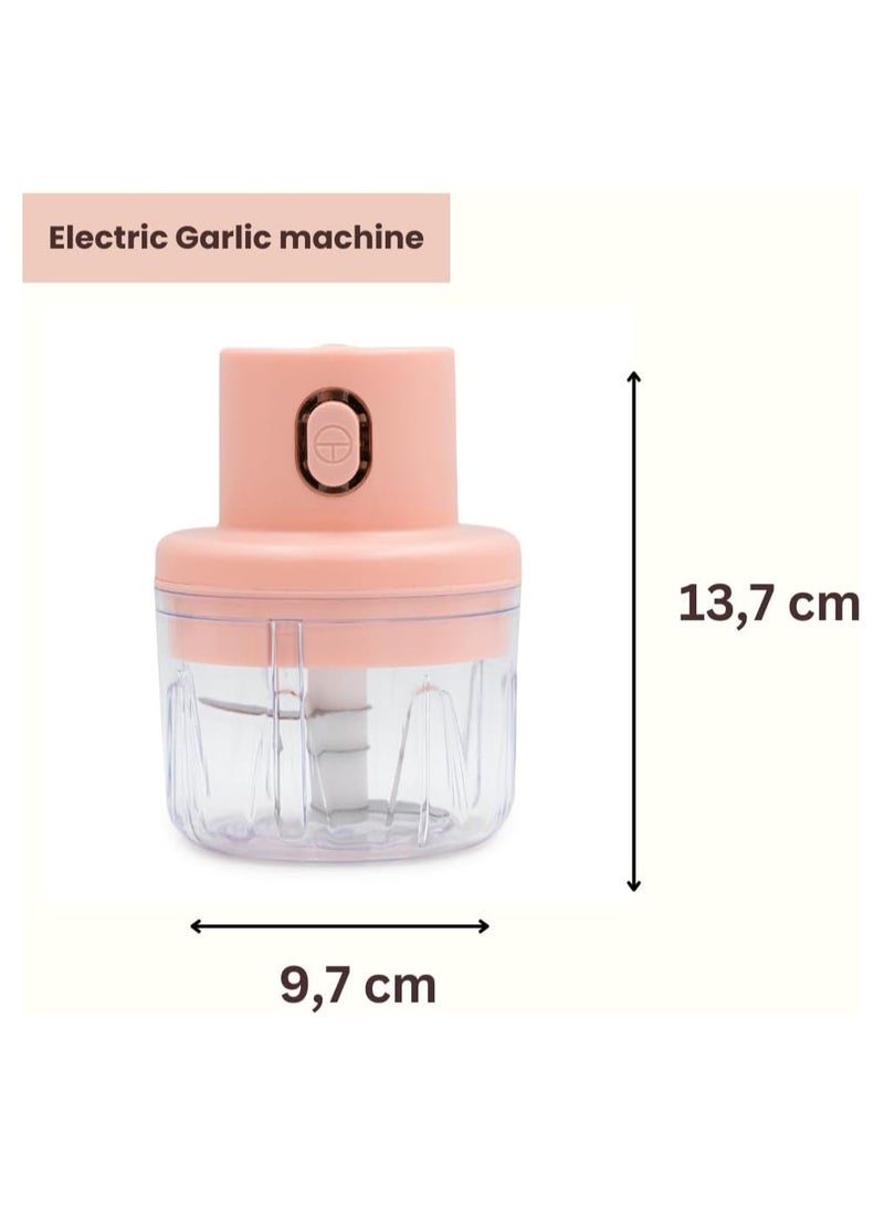 Original Mini Vegetable Chopper | Electric Garlic Chopper, Garlic Crusher, Cordless Food Processors, Stay-Sharp Blade, One Touch Pulse, USB Rechargeable, Portable Blender for Salad, Lettuce, Fruit - Image 2