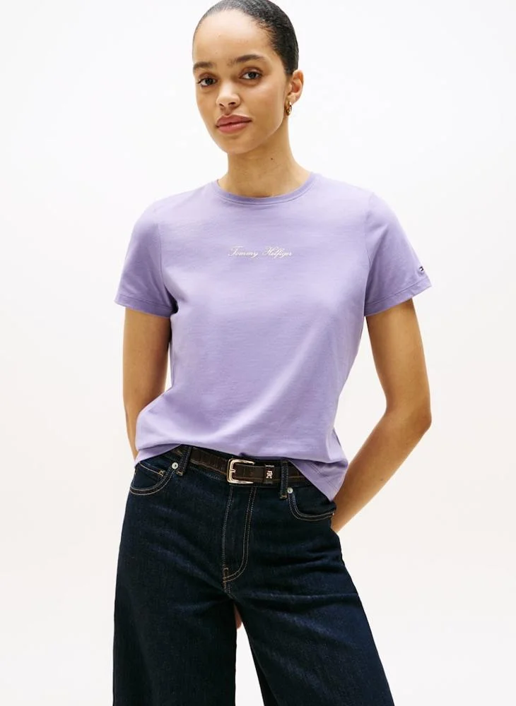 تومي هيلفيغر Graphic Crew Neck T-Shirt