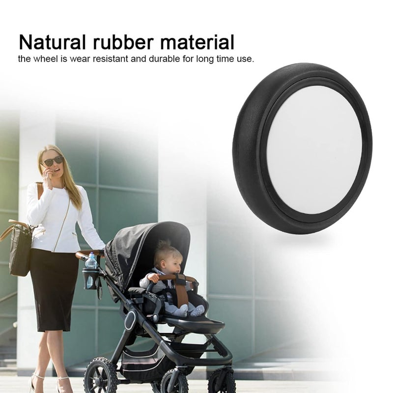 ZERONE عجلات خلفية لعربات الأطفال يوييو عجلات مطاطية ملحقات لعربات الأطفال مع أدوات مجموعة أمامية بديلة لعجلات الدفع الأمامية - Image 5