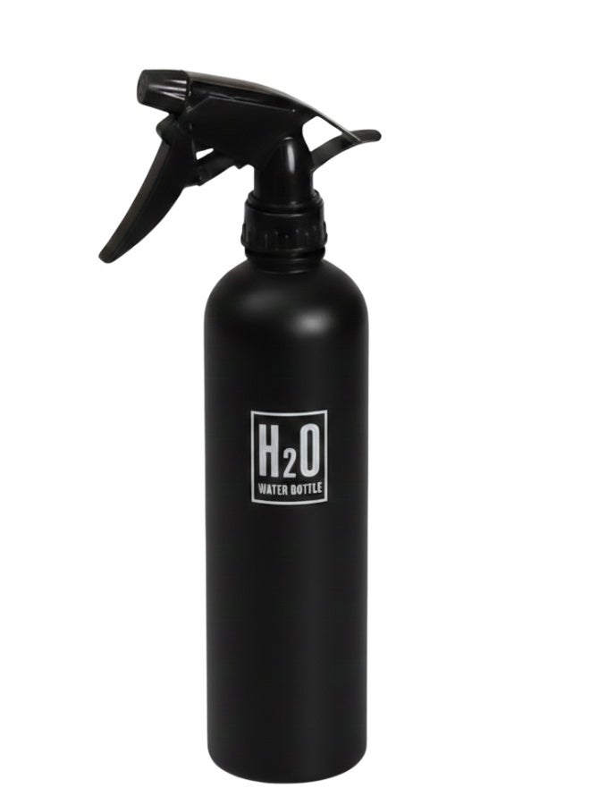 اتش 2 او رشاش مياه احترافي 500 مل – بخاخ تصفيف الشعر والتجميل بخاصية الرذاذ الناعم والمتوازن – متعدد الاستخدامات لترطيب الشعر والبشرة وتبريد الجسم وري النباتات الصغيرة – تصميم محمول وخفيف الوزن مع زر ضغط سهل – مثالي للاستخدام في صالونات الحلاقة والمنزل والسفر – أسود - Image 4