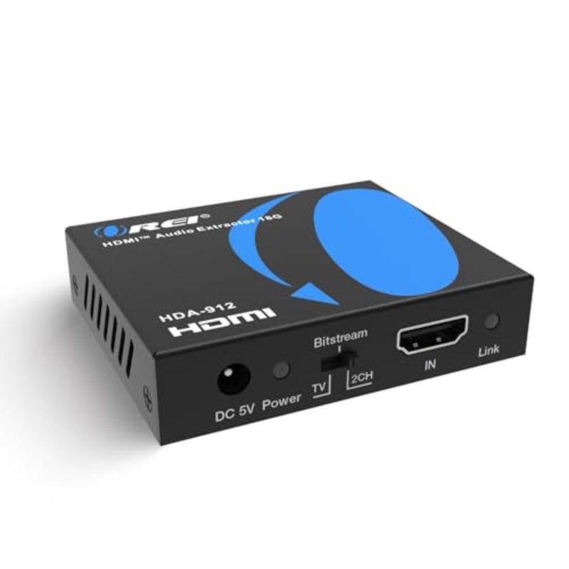 4K Audio Extractor HDMI, UltraHD 4K @ 60Hz 18G HDMI 2.0 Audio Converter SPDIF + 3.5mm Output HDCP 2.2 - Dolby Digital/DTS Passthrough CEC, HDR, Dolby Vision, HDR10 Support HDA-912 - Image 1