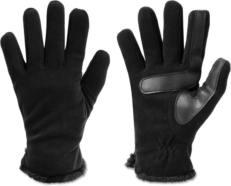 isotoner Women's Stretch Fleece Gloves with Microluxe Lining and Smart Touch Technology - Black-Smartdri, One Size - Image 5