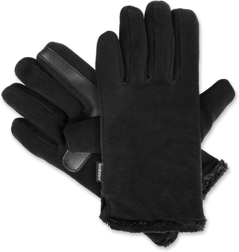isotoner Women's Stretch Fleece Gloves with Microluxe Lining and Smart Touch Technology - Black-Smartdri, One Size - Image 4