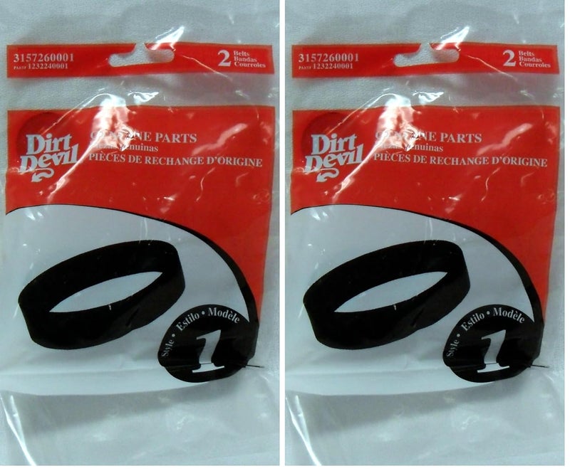 Style 1 Vacuum Belt (4-Pack), 3157260001, One-Size, Black