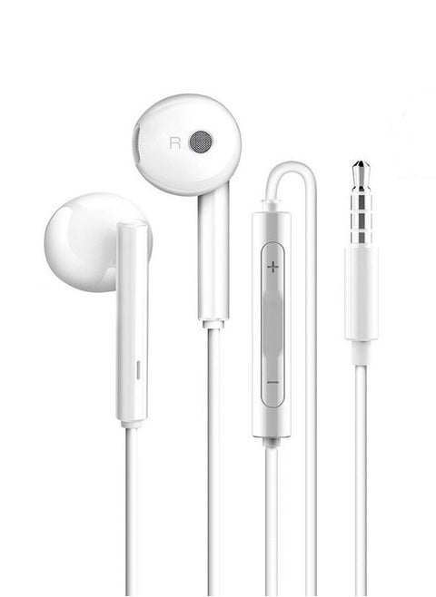 In-Ear Earphones With Microphone-White