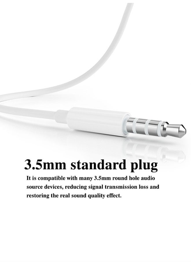 In-Ear Earphones With Microphone-White