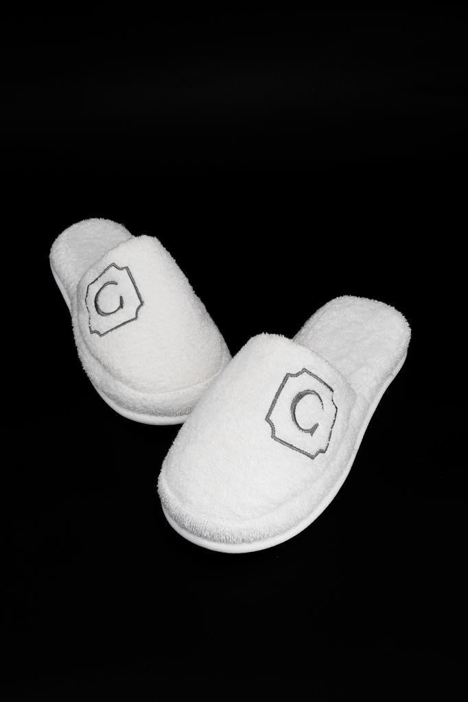 Ender Home Letter C Towel Bathroom Home Hotel Maternity Slippers Thick Sole Slippers  - Image 1