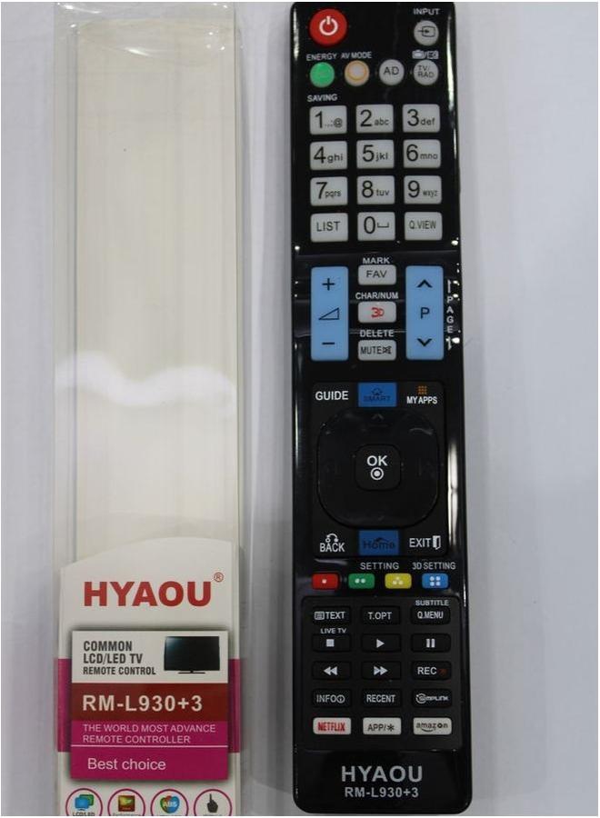 HYAOU LG TV Replacement remote Works with ALL LG televisions RML930plus3