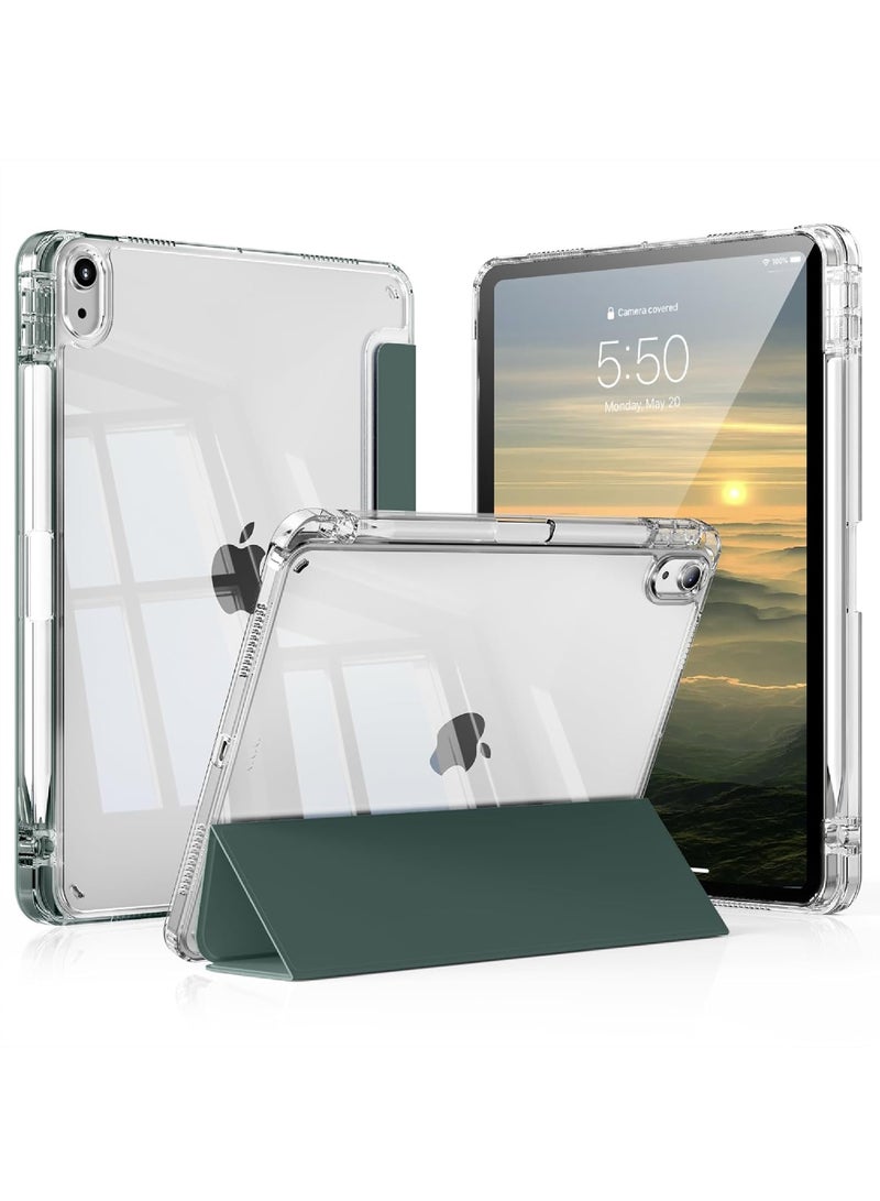 Rock Pow Case for iPad (A16) 11th 11 inch 2025 Gen iPad 11 Case/Case For iPad 10th Gen Case 2022 iPad 10 Case Slim Stand Clear Transparent Shell Back with Pencil Holder Smart Cover for 11" iPad 11th 2025/10.9"iPad 10th Gen 2022 - Image 1