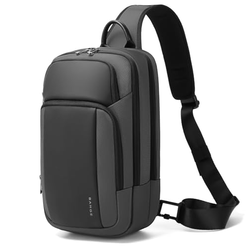 BANGE Large Sling Bag for Men, Waterproof Crossbody Backpack for Men, Fashion Shoulder bags with Pad Compartment - Image 1