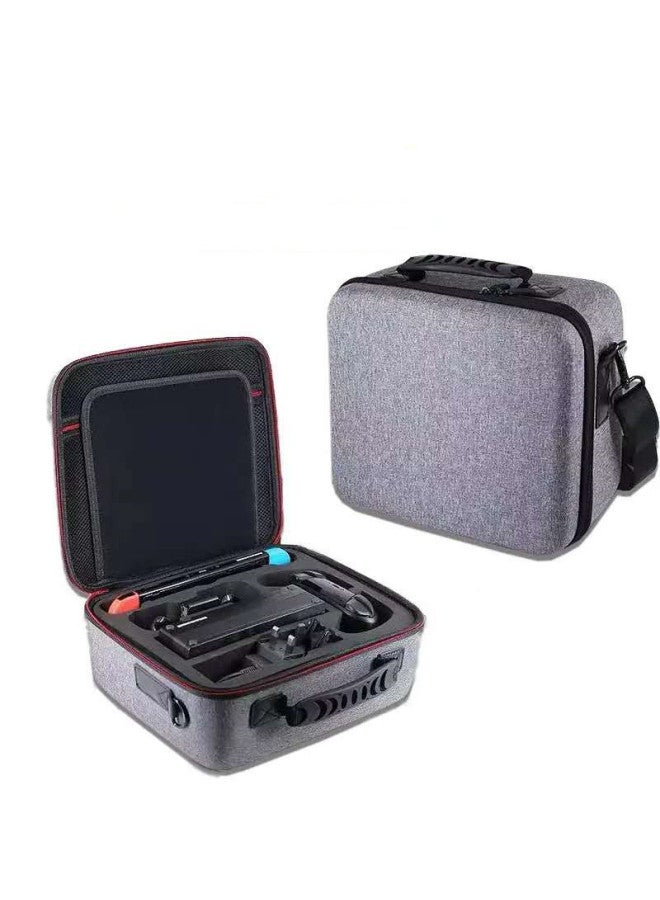 Switch Storage Large Bag Mario Bag OLED Complete Accessory Bag Portable Crossbody Bag-Product Color:Large Hard Box Full Storage Gray - Image 1
