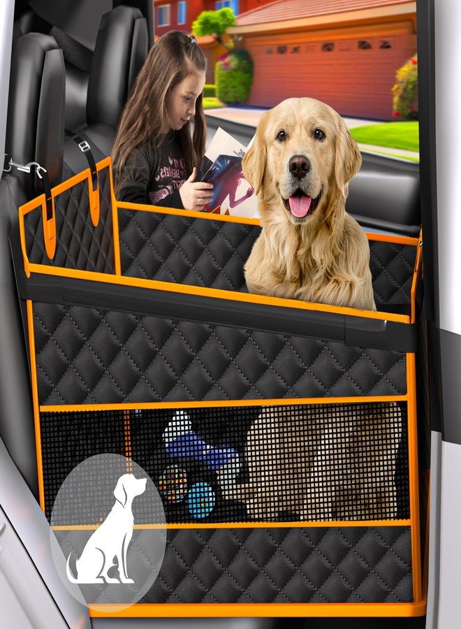 EPN Dog Car Seat for Large Dogs, Foldable Pet Car Seat with Waterproof Oxford Fabric, Non-Slip Bottom, Reinforced Support & Storage Pockets, Ideal for Road Trips - Image 1