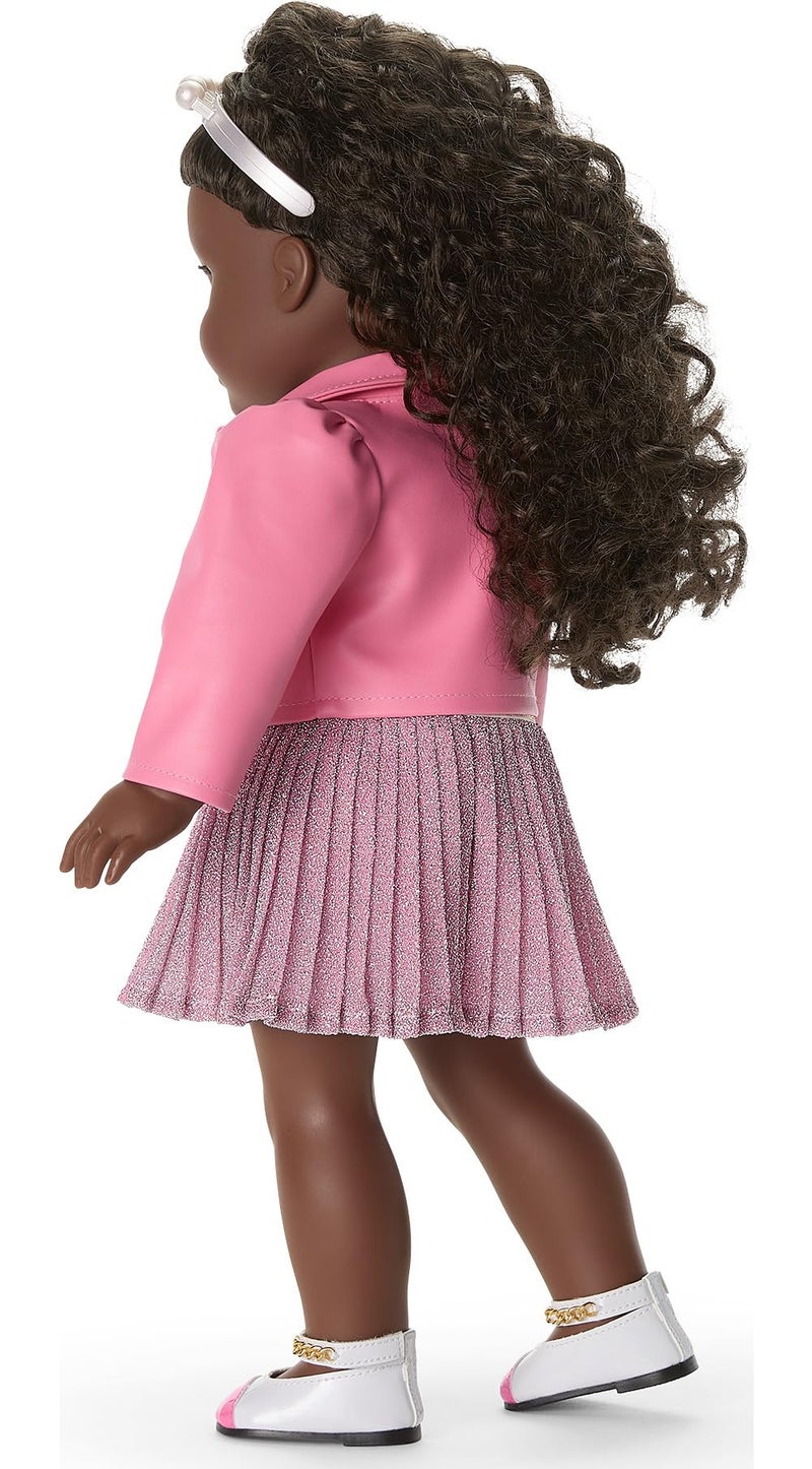 American Girl Truly Me 18-inch Doll Celebrity Chic Outfit with Jacket, Top, Skirt, Flats, and Ankle Straps, for Ages 6+ - Image 3