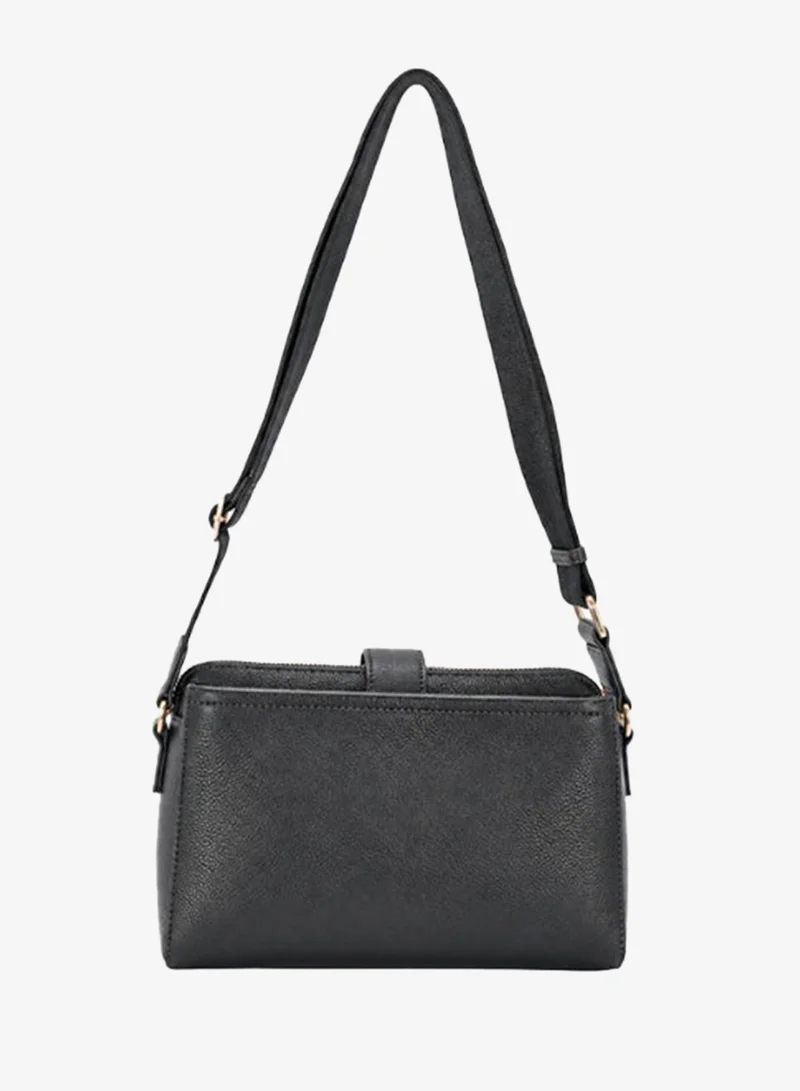 David Jones  David Jones cross body casual passport and document bag- The new leather shoulder adjustable multi pocket with leather zipper pull bag in model cm7437-1- cross body bag with adjustable strap for Women | Best Price UAE