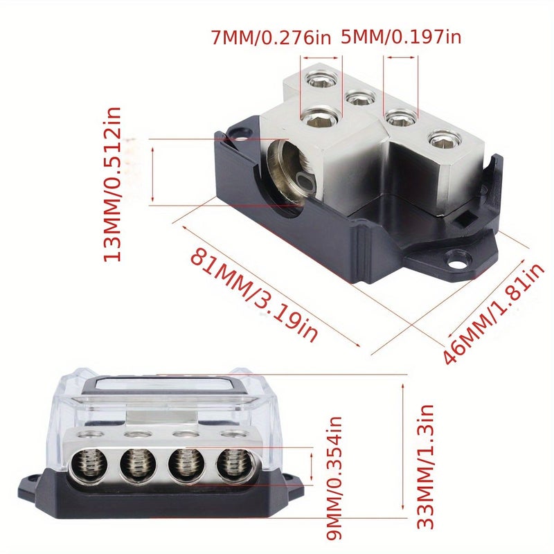Db 61 Power Distribution Block 1 Input 0 2 4 Gauge 2 3 4 Output 4 8 Gauge - Image 5