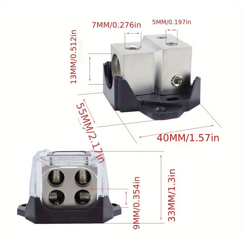 Db 61 Power Distribution Block 1 Input 0 2 4 Gauge 2 3 4 Output 4 8 Gauge - Image 3